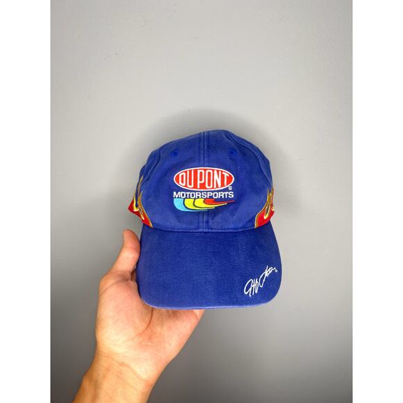 Vintage Nascar Jeff Gordon DuPont Motorsports Flames Hat - Picture 1 of 8